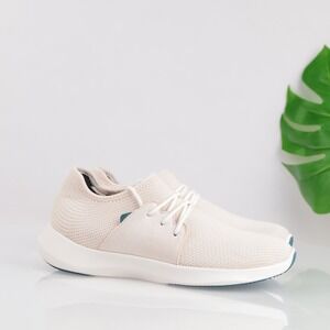 Vessi Womens Everyday Classic Sneaker Size 9 Waterproof Beige Lace Up Shoe Comfy